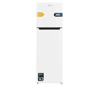 Cecotec Réfrigérateur combiné Bolero CoolMarket 2D 255 NF White E. Moteur inverseur, 255L, NoFrost, classe énergétique E, design moderne blanc. Ideal pour un stockage efficace et durable.
