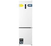Cecotec Réfrigérateur Combiné Total No Frost 405L Bolero CoolMarket Combi 405 WL White Inox D. 200 cm de Hauteur, 60 cm de Largeur MetalFlex Cooling, Fresh Flex, Intérieur Elite Grey, Blanc