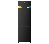 Cecotec Réfrigérateur combinés Bolero CoolMarket Combi 262 BLACK E. 262L, 176x54cm, Éclairage LED, Contrôle électronique, Classe E.