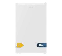 Cecotec Réfrigérateur Compact Bolero CoolMarket TT 114 L White.Réfrigérateur Capacité de 114L, design compact, classe E, fonction décongélation, 3 étagères, lumière LED et porte réversible.