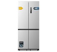 Cecotec Réfrigérateur Congélateur 4 Portes Bolero CoolMarket 466 SBI Inox E. Design extra-plat, 466L, Total NoFrost, compresseur Inverter Plus, Multi AirFlow y congelación rápida.