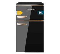 Cecotec Réfrigérateur Congélateur Bolero CoolMarket 2D Origin 86 Black E. 86 L, Clayettes en Verre et Tiroir à Légumes Total No Frost, Contrôle de la Température, Lumière LED, Rétro
