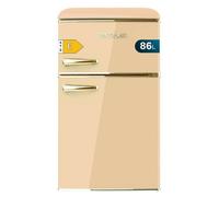 Cecotec Réfrigérateur rétro Bolero CoolMarket 2D Origin 86 Beige E