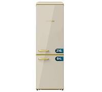 Cecotec Réfrigérateur rétro Bolero CoolMarket Combi Origin 300 Beige E