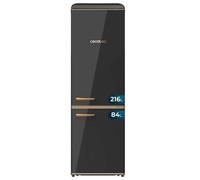 Cecotec Réfrigérateur rétro Bolero CoolMarket Combi Origin 300 Black E