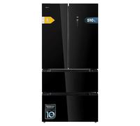 Cecotec Refrigerator Glass French Door 510 L Bolero CoolMarket FD 510 Glass E. 183 cm High, 84 cm Wide, Motor Inverter Plus, Fast Cooling and Fast Freezing, MultiAirFlow, Total NoFrost