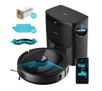 Cecotec Robot Aspirateur avec Base de Vidange Automatique Conga 7490 Immortal Home Genesis, Navigation Laser, 2600 Pa, Autonomie 120 Min, Application, Brosse Multifonction, 3 L