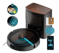 Cecotec Robot aspirateur Conga 10090 AI Spin Revolution Ultra Power Home Lifestyle, 10.000Pa, APP, Navigation laser, Base autovidante, Intelligence artificielle, évite les objets, autonomie de 240 min