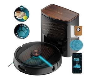 Cecotec Robot aspirateur Conga 10090 AI Spin Revolution Ultra Power Home Lifestyle, 10.000Pa, APP, Navigation laser, Base autovidante, Intelligence artificielle, évite les objets, autonomie de 240 min