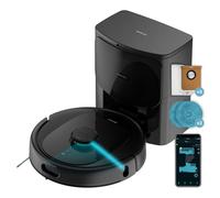 Cecotec Robot Aspirateur Conga 9990 AI Spin Revolution Ultra Power Home, 10,000 Pa, Navigation Laser, Base Auto-vidage, Intelligence Artificielle, Évite Objets, Contrôle App, 240 Min Autonomie