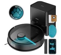 Cecotec Robot Aspirateur et Laveur de Sols avec Base Autovidante et Navigation Laser Conga 7690 Immortal Max Home. 500Pa, Base avec capacité de 2,5 L, 220' d'Autonomie, Brosse en Silicone, App
