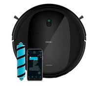 Cecotec Robot aspirateur et frigots Conga Perfect&Clean Connected Titanium. Technologie Gyro, 2100 Pa, Autonomie 160 Min, 3 Niveaux Puissance et Fromage, Brosse Jalisco, 10 Modes et App pour Sol Dur
