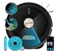 Cecotec Robot Aspirateur et Laveur de Sols avec IA Conga M100 Spin AI. Intelligence Artificielle, 20000Pa, Brosse en Silicone Anti-enchevêtrement, Mopas Rotatives, Autonomie jusqu'à 220 m², App 3.0