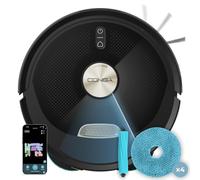Cecotec Robot Aspirateur et Laveur de Sols avec IA et App Conga M100 X-Treme. 20000Pa, Intelligence Artificielle, Brosse Silicone Anti-enchevêtrement, Serpillières Rotatives, Autonomie jusqu'à 220m²