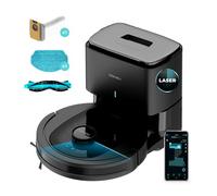 Cecotec Robot Aspirateur Laveur Conga 7490 Ultimate Home X-Treme, 4000 Pa, Aspirateur Robot Navigation Laser, Autonomie 120 Min, Station de Vidange Automatique, Brosse Centrale Multifonction, App
