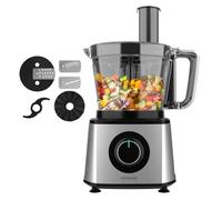 Cecotec Robot culinaire Paprika 1300, 2000W de puissance, en acier inoxydable, bol de 3,5 L, 2 vitesses, 3 disques de coupe, 1 lame pour hacher et 1 pour pétrir