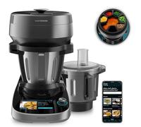 Cecotec Robot de Cuisine Multifonction Mambo CooKing Total Gourmet. 2200 W, 45 Fonctions, Autodistributeur, Acier Inox, Carafes Unique et Victory 4,5 L, Écran Tactile, Connectivité App, AutoCleanning