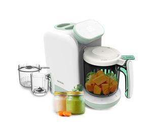 Cecotec Robot de Cuisine pour Bébé, Processeur d'Aliments Nana BabyCare FoodProcessor. Fait Bouillir, Mixe, Stérilise et Chauffe les Biberons, sans BPA, Inclut un Livre de Recettes.