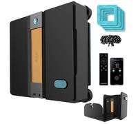 Cecotec Robot Lave-vitres avec Station de Charge, App et Télécommande Conga Windroid W100 Station. Nettoie et Sèche, 6300Pa, Autonomie 120min, 4 Serpillières et 4 Sprays, 5 Modes, Système de Sécurité