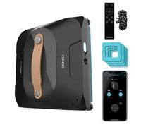 Cecotec Conga Windroid 1390 Double Spray Connecté, Robot Nettoyeur de Vitres 3 en 1, Nettoie et Sec, Double Pulvérisation, Application et Télécommande, 8 Modes, Rayon de Fonctionnement, 7,5 m, Corde
