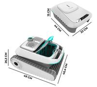 Cecotec Robot Nettoyeur De Piscine Conga Pooldroid 10000 Totalclean Aquaskater unisex One Size Blanc