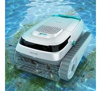 Cecotec Robot Nettoyeur de Piscine pour Fonds, Parois et Ligne de Flottaison Conga Pooldroid 5000 TotalClean Pearl. Surfaces 100m2, Pente Max 90º, Autonomie 120mins, Filtre Haute Efficacité 180μm, 4L