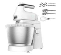 Cecotec Robot Pâtissier PowerTwist 500 Steel. Bol Auto-giratoire en Acier Inoxydable, 3.5 L de Capacité, 5 Niveaux de Vitesse