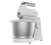 Cecotec Robot Pâtissier PowerTwist 500 Steel. Bol Auto-giratoire en Acier Inoxydable, 3.5 L de Capacité, 5 Niveaux de Vitesse, Fonction Turbo, et 3 Accessoires, Moteur de 500 W.