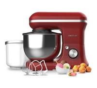 Cecotec Batteur Mélangeur Cecomixer Merengue 5L 1200 Ice-Cream Rouge. 1200 W, Bol en Acier Inoxydable de 5 L et Accessoires pour Battre et Pétrir, Comprend une Fonction pour Faire de la Glace