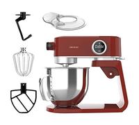 Cecotec Robot pétrisseur Twist&Fusion 4000 Luxury, Rouge. 800 W, corps en aluminium moulé, moteur DC, 8 vitesses, lumière LED, bol en acier inoxydable de 5,2 L