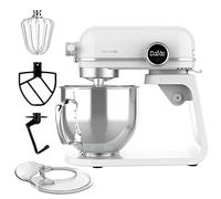 Cecotec Robot pétrisseur Twist&Fusion 45000 Luxury, Blanc. 800 W, Corps en aluminium moulé, moteur DC, 8 vitesses, lumière LED, bol en acier inoxydable de 5,2 l