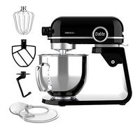 Cecotec Robot pétrisseur Twist&Fusion 45000 Luxury, Noir. 800 W, corps en aluminium moulé, moteur DC, 8 vitesses, lumière LED, bol en acier inoxydable de 5,2 l