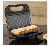 Cecotec Rock'n Toast Sandwich Squared, Grill avec revêtement anti-adhérent, Capacité pour 2 sandwichs, Surface Grill, Poignée qui reste froide, 750 W