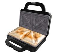 Cecotec Sandwicheuse Rock'nToast Deep Classic, 1000 W, Plus grande amplitude, Plaques triangulaires, Grillage uniforme, Revêtement RockStone, Capacité de 2 Sandwichs, Sans PFOA