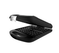 Cecotec Sandwichière Rock'nToast Family Waffle. 1500 W, Capacité 4 Gaufres, Revêtement Antiadhésif, Système Rotatif à 180º, Chauffage Rapide, Finition en Acier Inoxydable