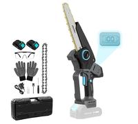 Cecotec Scie à Élaguer 8" (20,3 cm) à Batterie 21 V MontanaForce 8000 Hand 1100 W, Vitesse 21 500 tr/min, Graisseur à Bouton, Comprend 2 Batteries Nexus, Mallette, Chaîne de Rechange et Accessoires