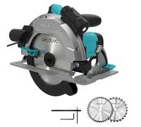 Cecotec Scie Circulaire avec Base DirectPrecision 1800 Vision TCT. 1800 W, Base en Aluminium, Démarrage Progressif, Direct-Gear, 2 Disques 185mm 24T et 40T Multimatériaux TCT, Coupe à 45°, Guide Laser