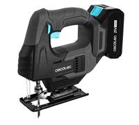 Cecotec Scie Sauteuse à Batterie MultiCut 500 Vision Liberty Sans Fil avec Batterie NEX21 V 2 Ah de 21V, 0-2400rpm, Changement de Mandrin sans Clé, Laser Guide, Lumière LED, 8 Lames et Règle Guide