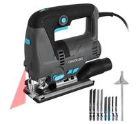 Cecotec Scie Sauteuse MultiCut 8000 Vision, 800W, Coupe Pendulaire, Câble de 2m, Plateforme en Aluminium Coulé et Mandrin sans Clé, Laser Guide et Lumière LED, Inclut 8 Lames et Règle Guide