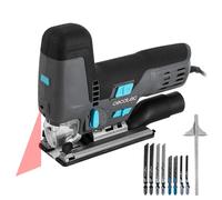 Cecotec Scie Sauteuse MultiCut 8500 Vision, 800W, Coupe Pendulaire, Câble de 2m, Plateforme en Aluminium Coulé et Mandrin sans Clé, Laser Guide et Lumière LED, Inclut 8 Lames et Règle Guide
