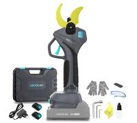 Cecotec Sécateur Électrique TitanCut 5000. 2 batteries 21V, moteur sans balais, branches jusqu’à 50 mm, lames avec revêtement en titane, contrôle digital, inclut mallette et accessoires