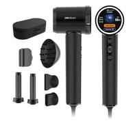 Cecotec Sèche-Cheveux - 6 Accessoires - DryGlam Waves i-Sensor Pro. 1600W, Moteur Brushless, Technologie Infrarouge, Capteur de Distance, Réduit les Frisottis, 6 Modes, Touch Sensor, Étui en Cuir