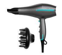 Cecotec Sèche Cheveux Bamba IoniCare 5300 Maxi Aura Black. Technologie Ionique réelle avec un grand débit d'air, Fonction d'air froid 2200W, Buse de précision (2,8 mètres de fil, Blanc)
