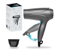 Sèche-cheveux compact Cecotec Bamba IoniCare Power&Go, 2400 W de puissance, moteur à courant continu, fonction ionisante, débit d'air élevé, fonction d'air froid, HairCare Gris G
