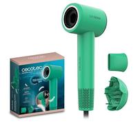 Cecotec Sèche-cheveux Compact et Léger DryNova Green Leaf. 1600W, 110000RPM, Moteur Brushless, Diffuseur et Concentrateur, Générateur d'Ions, Silencieux et Durable, 4 Réglages de Température
