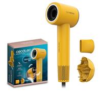 Cecotec Sèche-cheveux Compact et Léger DryNova Yellow Sun. 1600W, 110000RPM, Moteur Brushless, Diffuseur et Concentrateur, Générateur d'Ions, Silencieux et Durable, 4 Réglages de Température