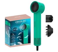Cecotec Sèche-cheveux Ionicare Rockstar Style Green, Très Compact et Léger, Moteur 1500W 110000 Rpm, Générateur d’Ions, 4 Températures, 3 Vitesses, Silencieux : Technologie Brushless