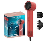 Cecotec Sèche-cheveux Ionicare Rockstar Style Red, Très Compact et Léger, Moteur 1500W 110000 Rpm, Générateur d’Ions, 4 Températures, 3 Vitesses, Silencieux : Technologie Brushless