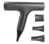 Cecotec Sèche-cheveux ionique Bamba Ionicare 6000 RockStar Soft. 1200W, Moteur numérique avec ions réels, Protection extrême, Fonction autonettoyante, Silencieux, 3 buses incluses.