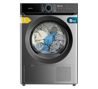 Cecotec Sèche-Linge à Pompe à Chaleur 8 kg Bolero Dresscode Dry 8180 Steel. 650 W Ancienne Faible Consommation, 15 Programmes, SpaCare, Anti-Froissage, Accessoire pour Chaussures